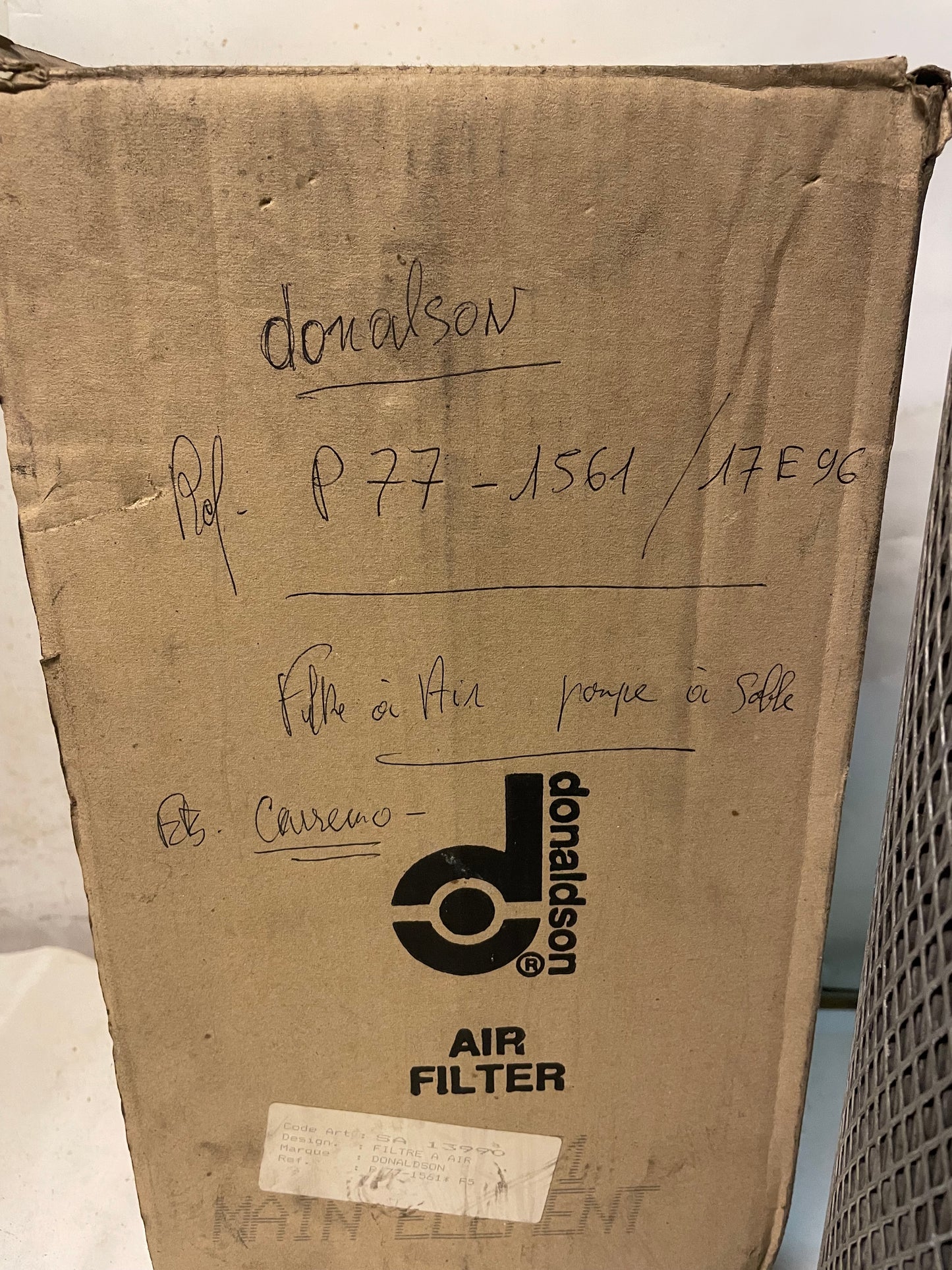 Filtre a air pompe à sable DONALDSON P17-1561/17E96