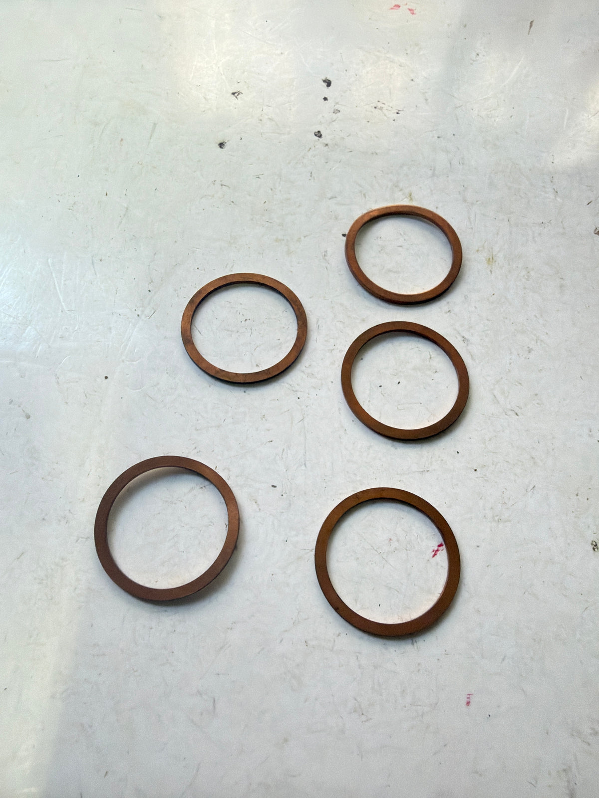 Lot 5 Joint cuivre 24 x 21,5 x 1 mm