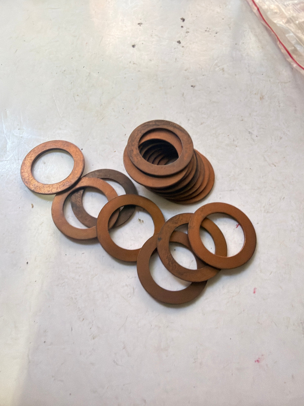Lot 5 Joint cuivre 24 x 16 x 1 mm