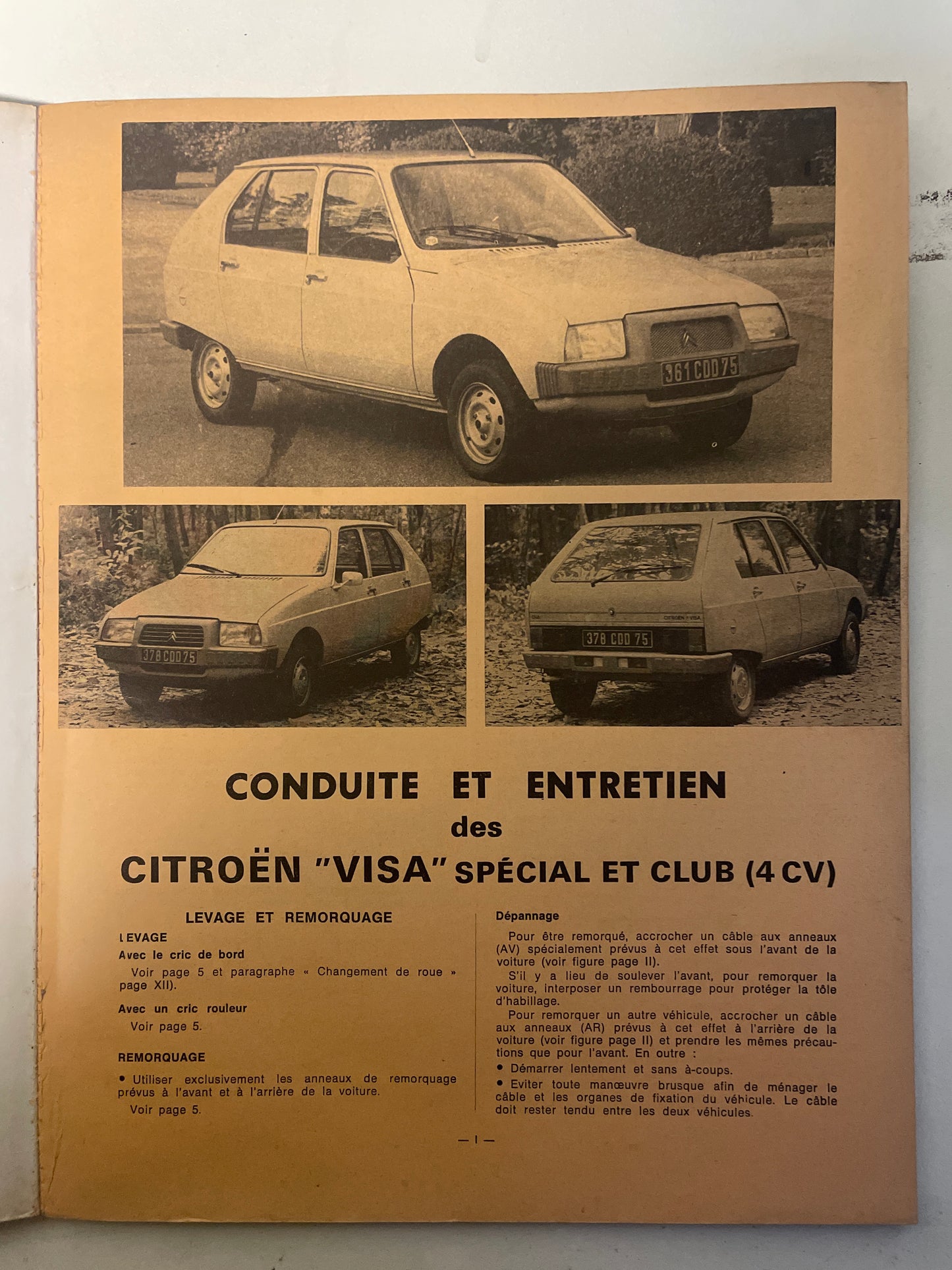 Revue technique CITROEN VISA