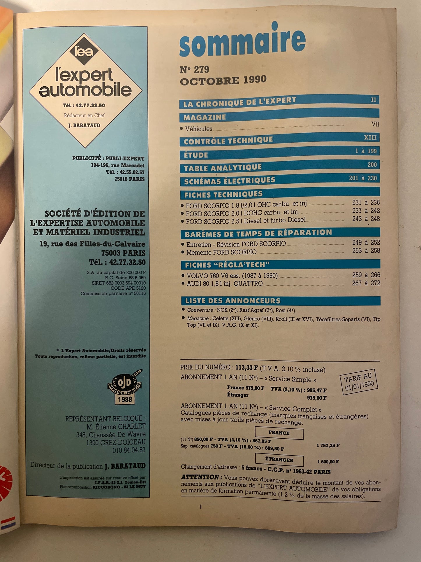 Revue technique FORD SCORPIO