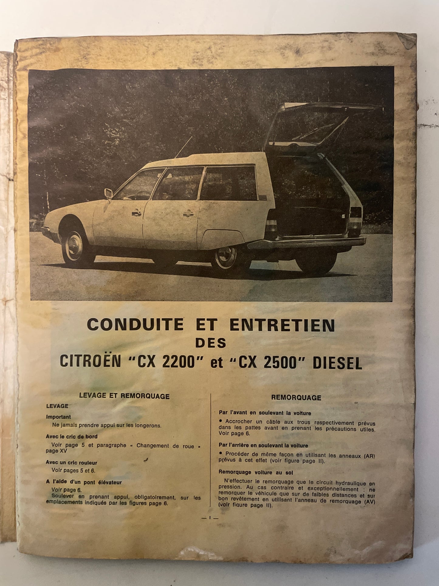 Revue technique CITROEN CX Diesel et CX Diesel Turbo