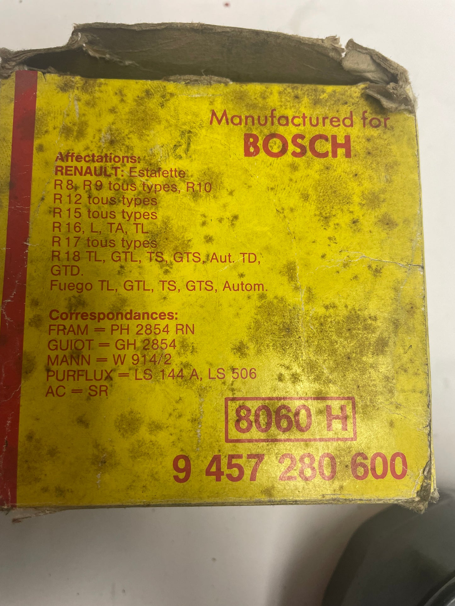 Filtre a huile BOSCH 9457280-600