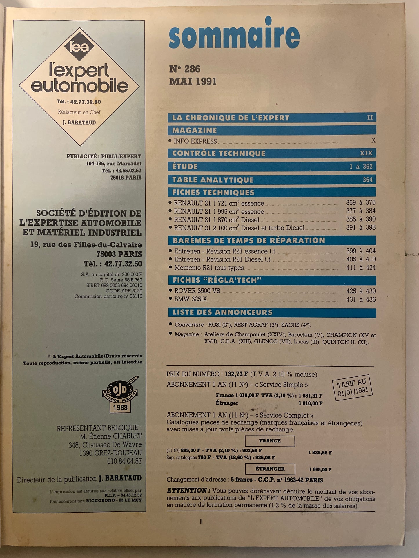 Revue technique RENAULT 21 phase 2