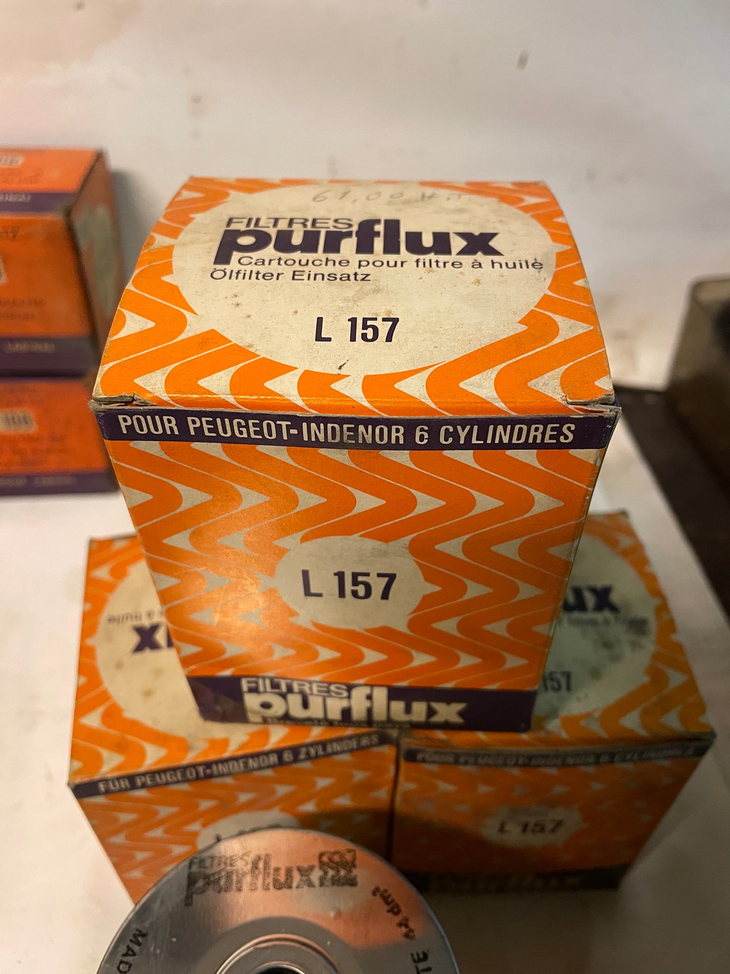 Filtre a gasoil PURFLUX L157 pour Peugeot Indenor 6 cylindres