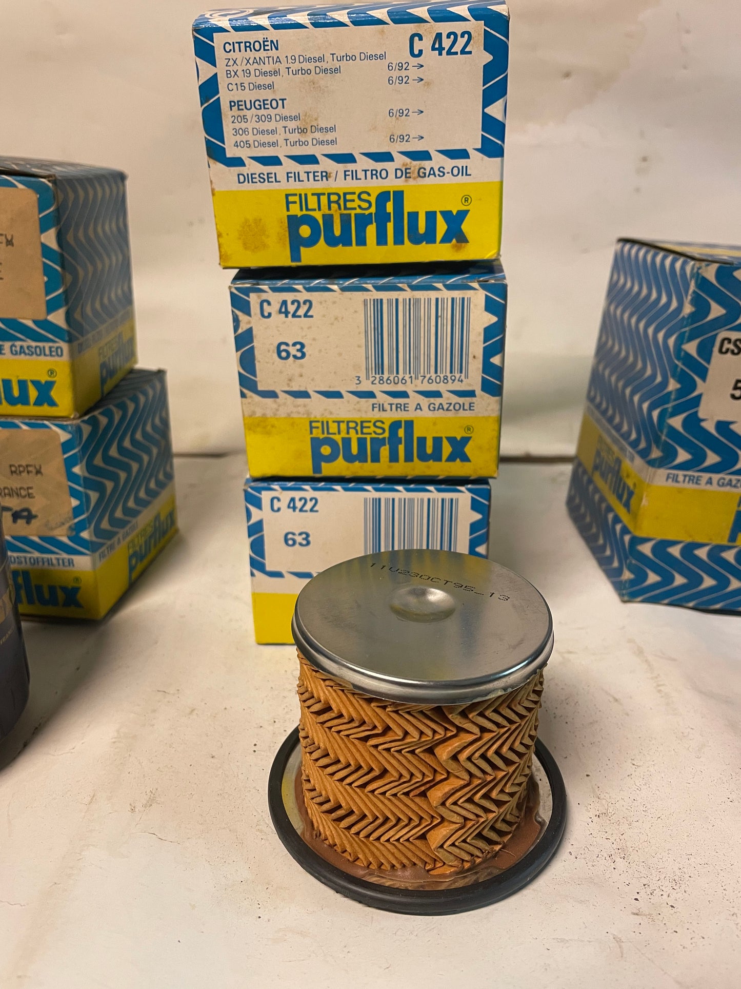 Filtre à gasoil PURFLUX C422 pour Citroen peugeot