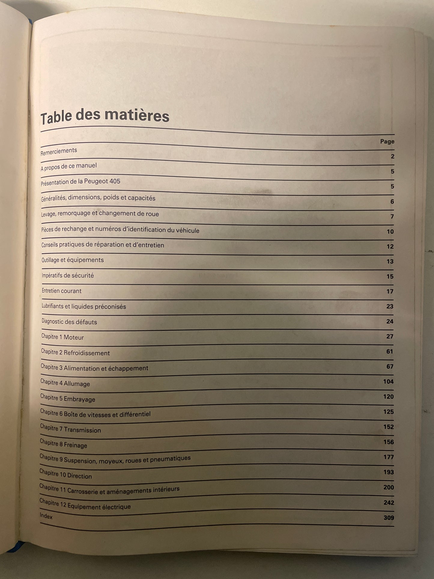 Revue technique PEUGEOT 405 1988 à 1990