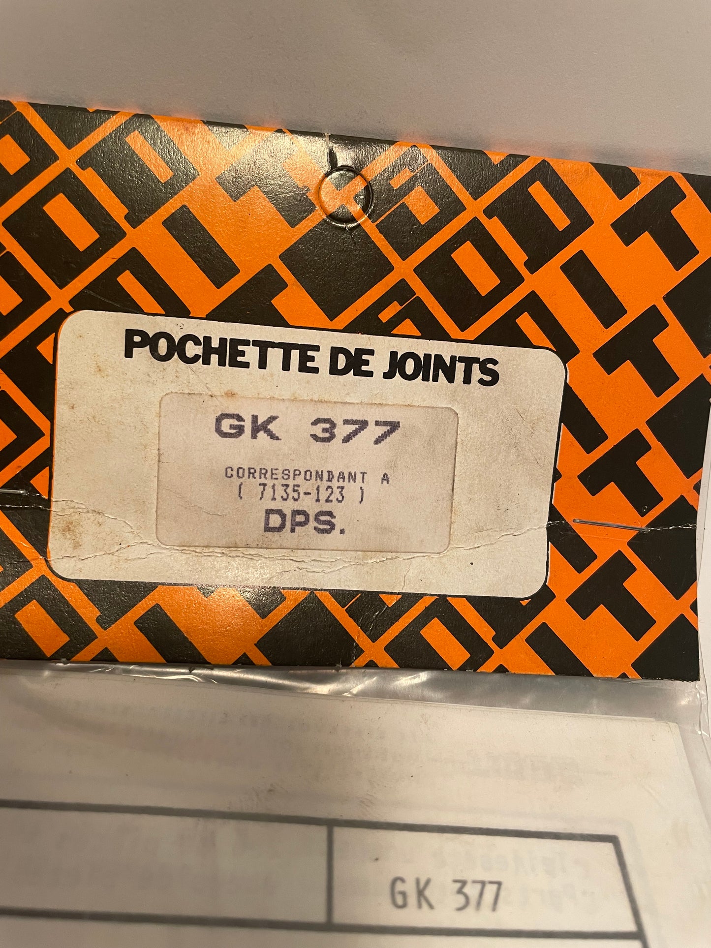 Pochette de joints GK 377 pour DPS (7135-123)