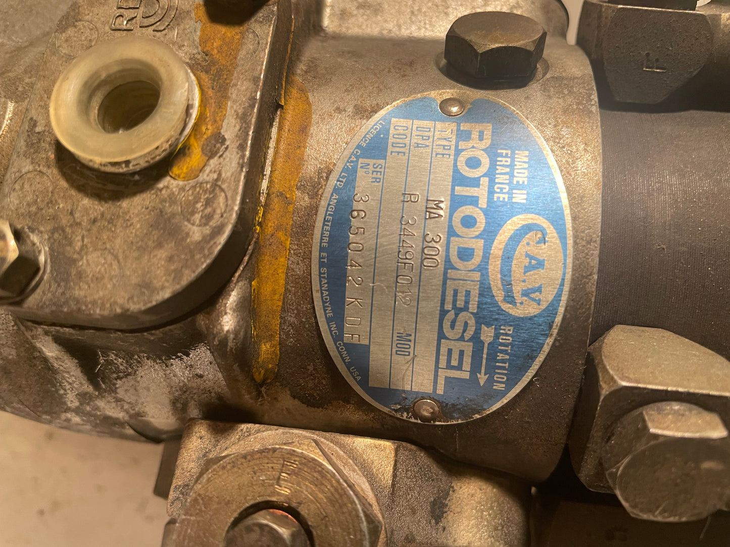 Pompe à injection ROTO DIESEL DPAR3449F012