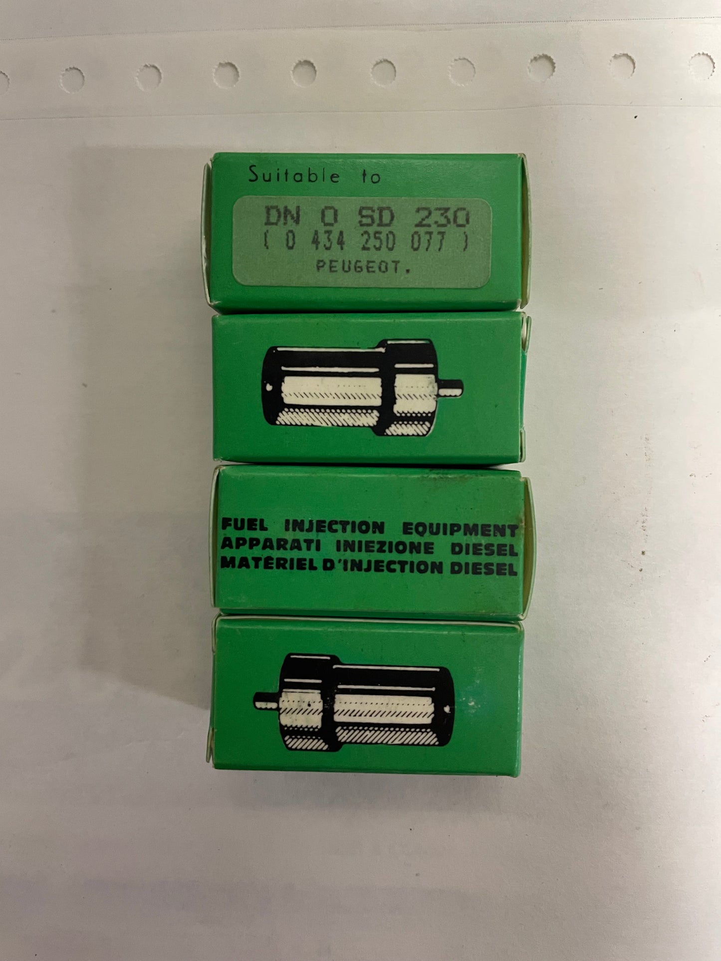 Injecteurs Peugeot LUCAS CAV DNOSD230