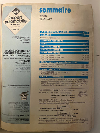 Revue technique FORD FIESTA « 89 »