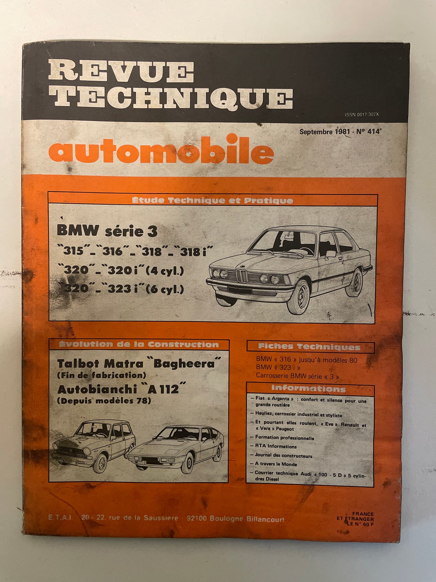 Revue technique BMW Serie 3