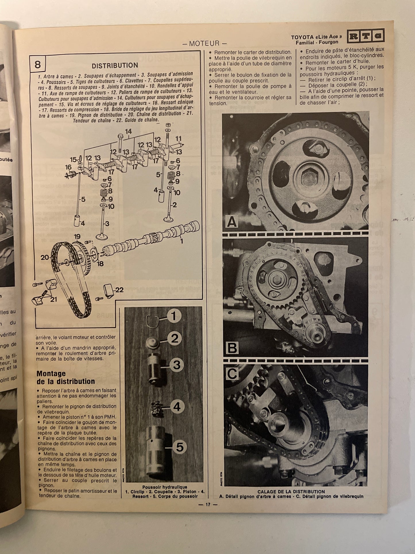 Revue technique TOYOTA LITE ACE 1290 et 1486 cm3