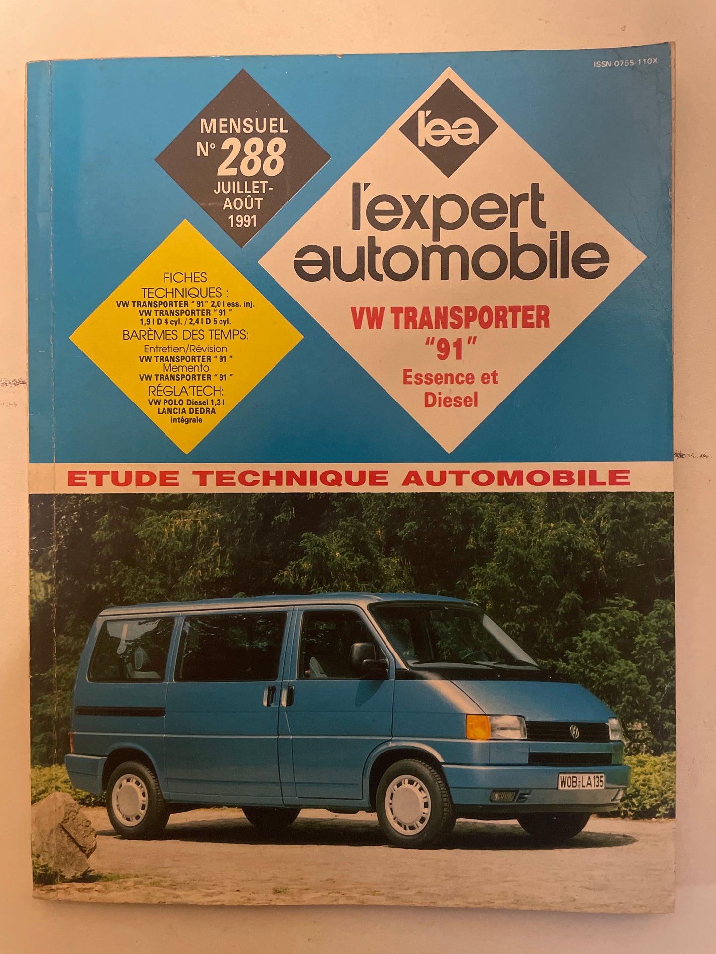 Revue technique VOLKSWAGEN TRANSPORTEUR « 91 »