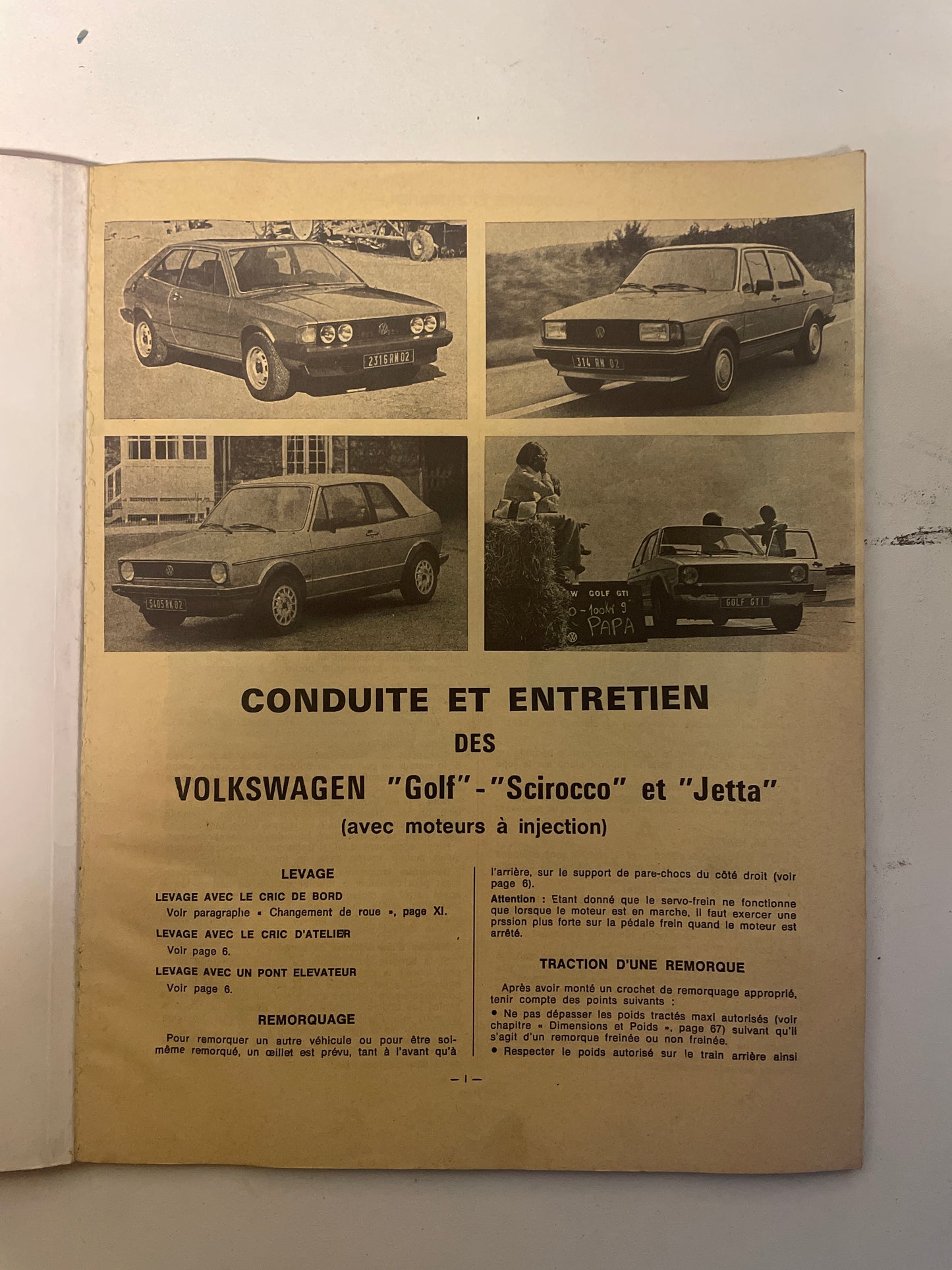 Revue technique VOLLSWAGEN GTI et GLI jusqu’à 1984