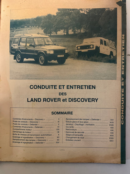 Revue technique LAND ROVER Discovery et Defender