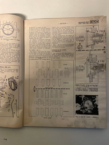 Revue technique MERCEDES BENZ 200D 220D 240D 300D