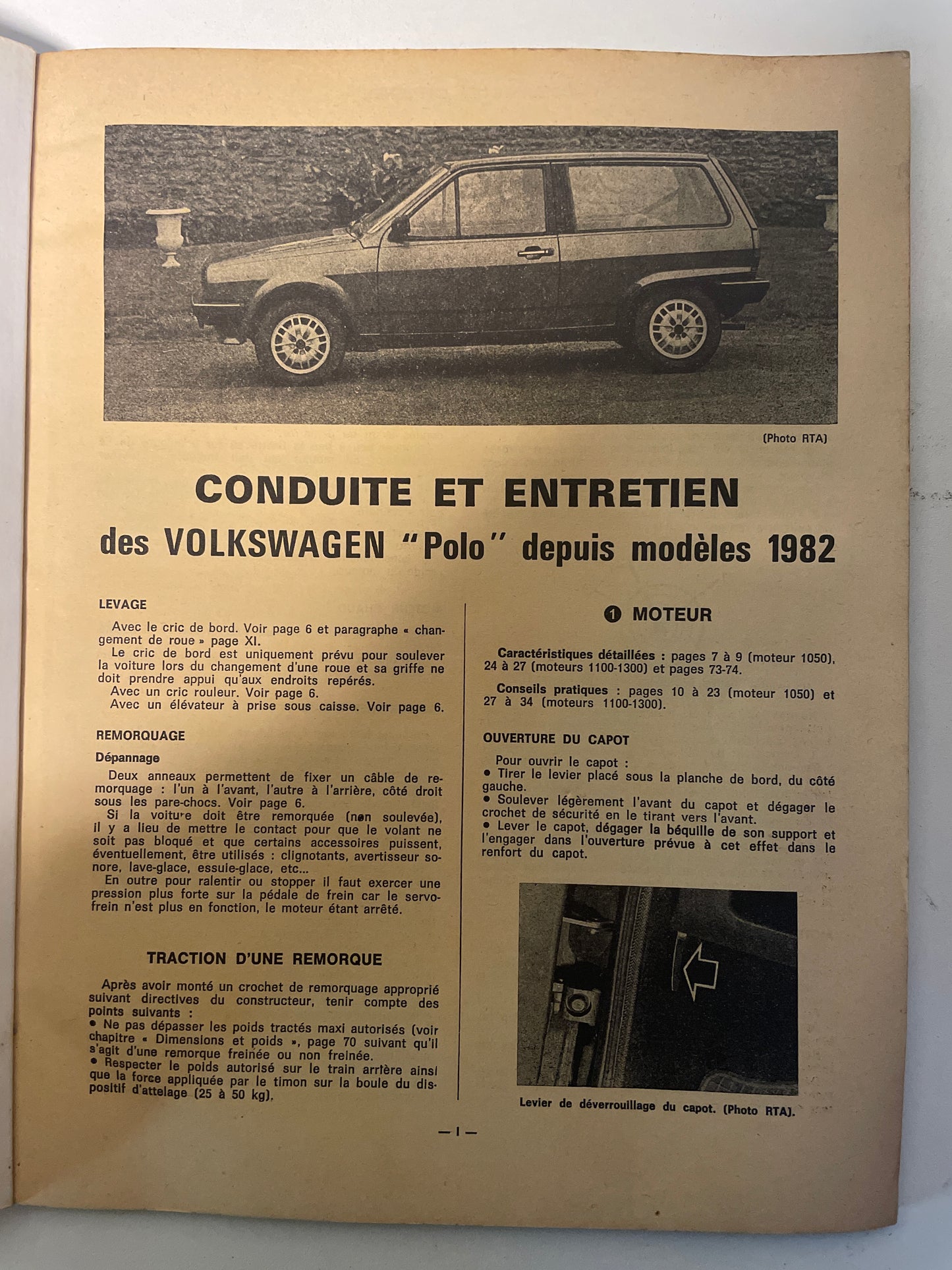 Revue technique VOLLSWAGEN Polo et Polo classic