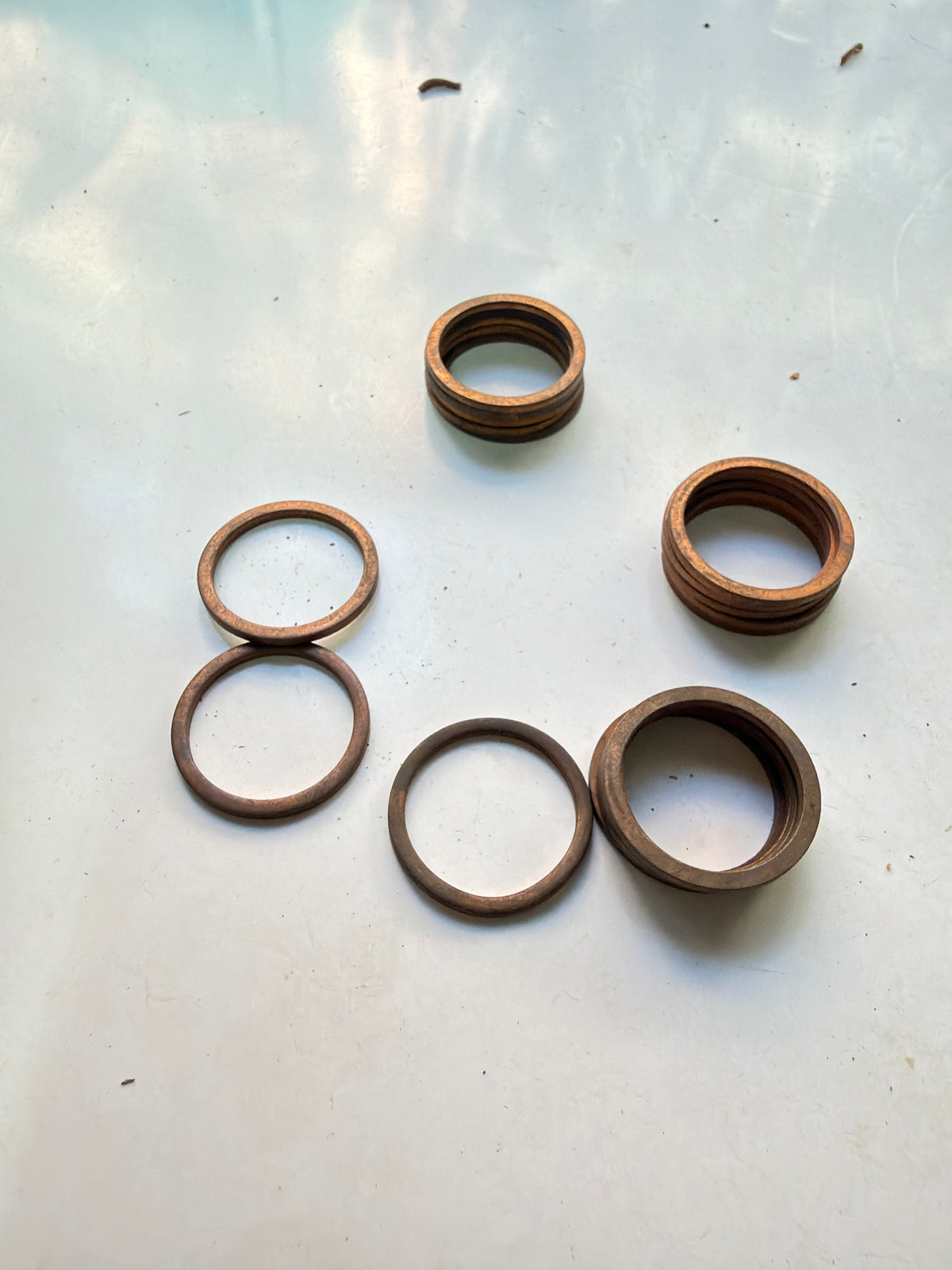 Lot 5 Joints cuivre 23 x 19,3 x 1,5 mm