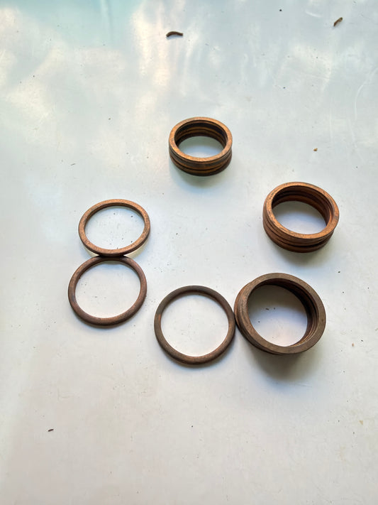 Lot 5 Joints cuivre 23 x 19,3 x 1,5 mm