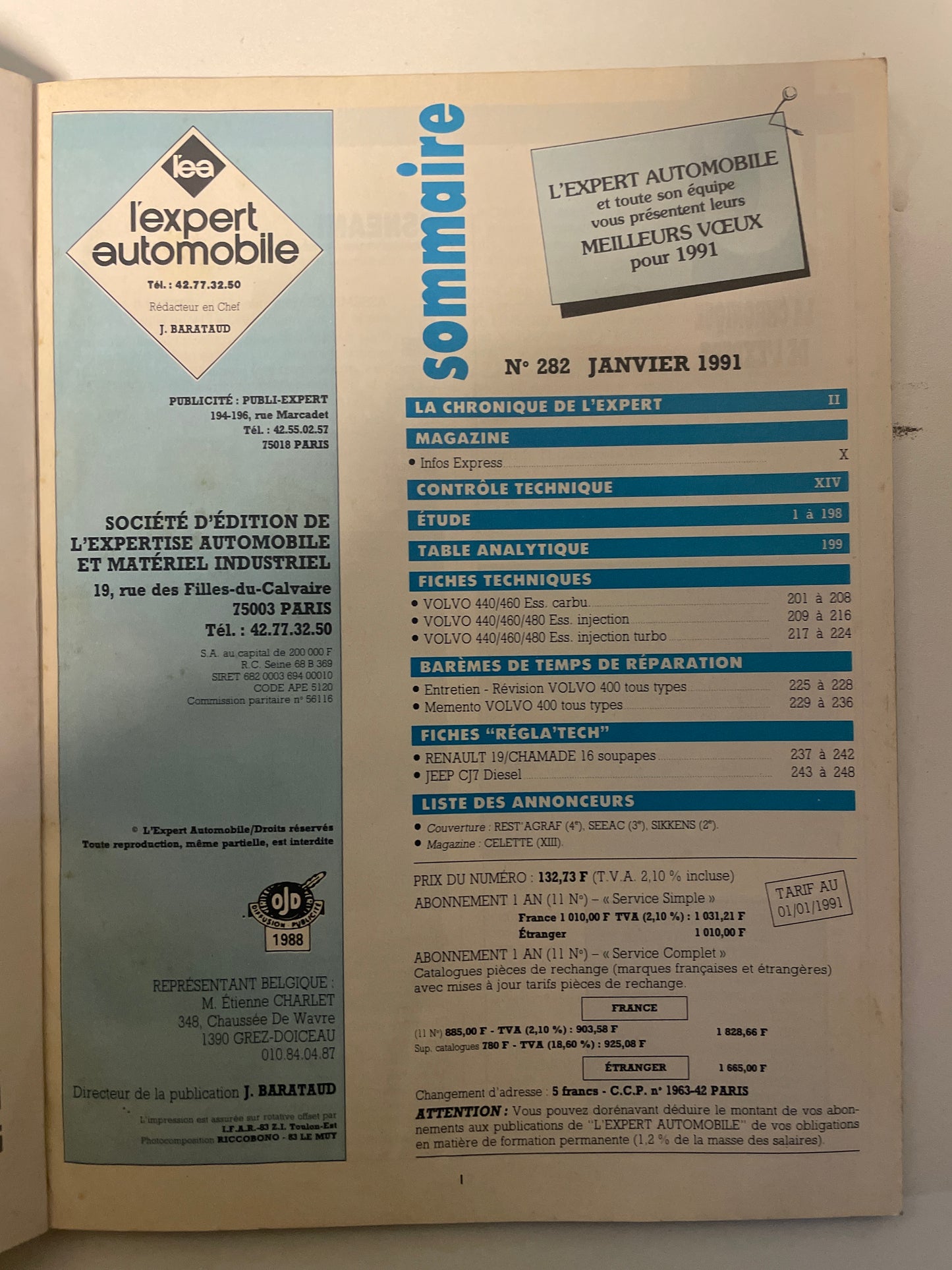 Revue technique VOLVO 440 460 480