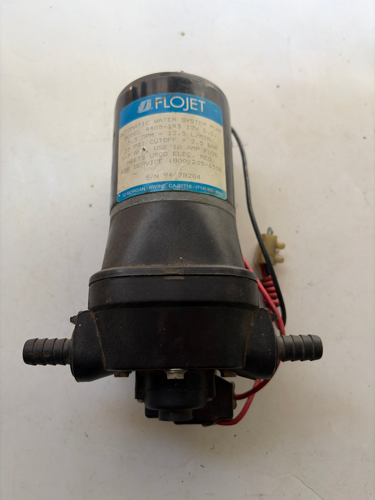 Pompe à eau FLOJET 12v  12,5L/min