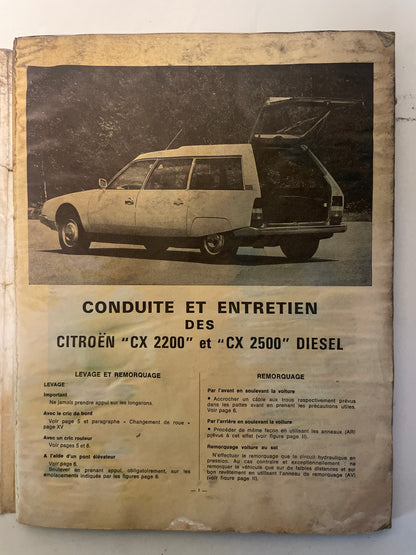 Revue technique CITROEN CX Diesel et CX Diesel Turbo