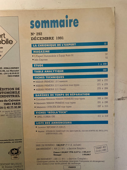 Revue technique NISSAN PRIMERA