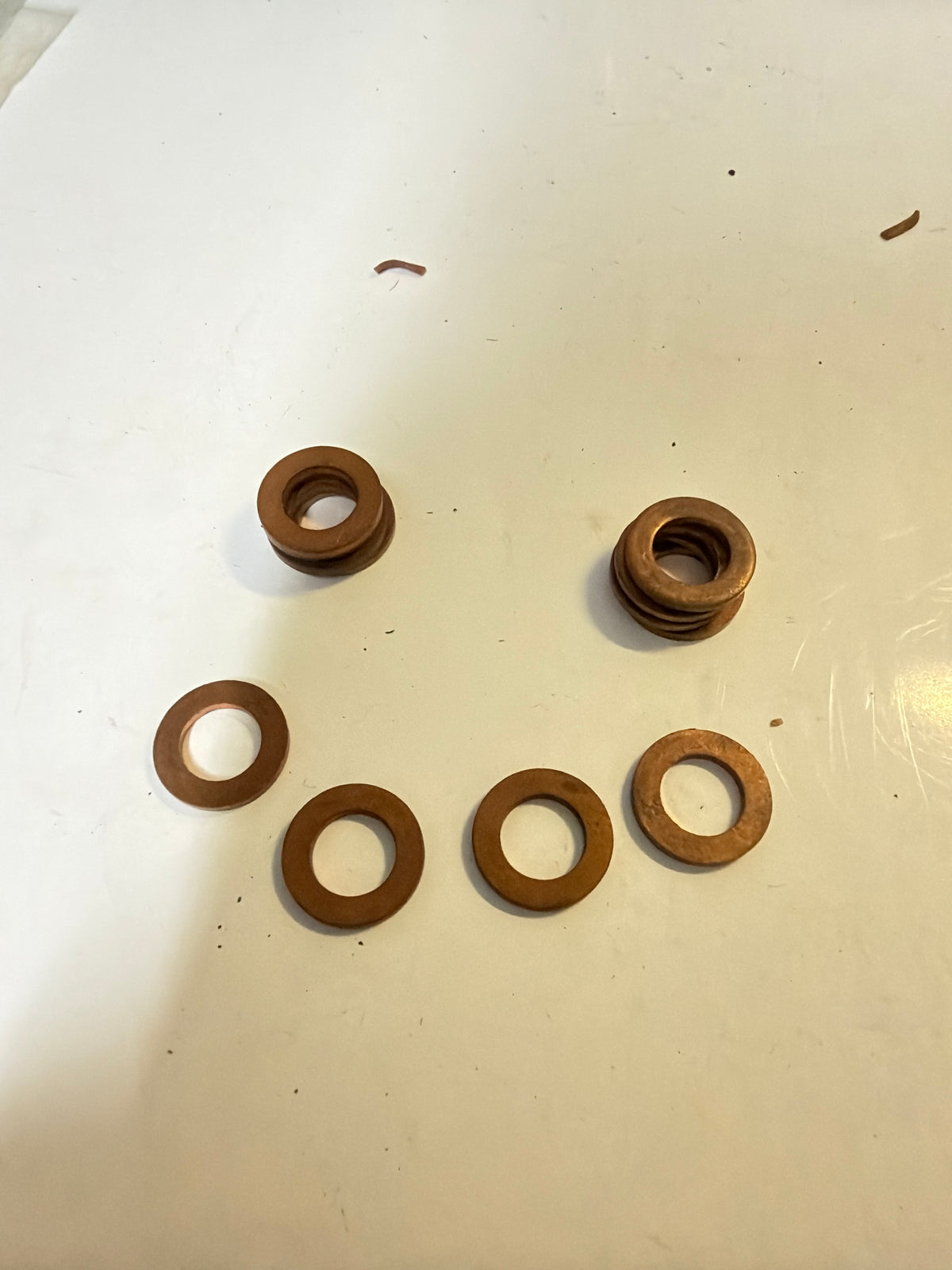 Lot 10 Joints cuivre 19 x 11,5 x 1,5 mm