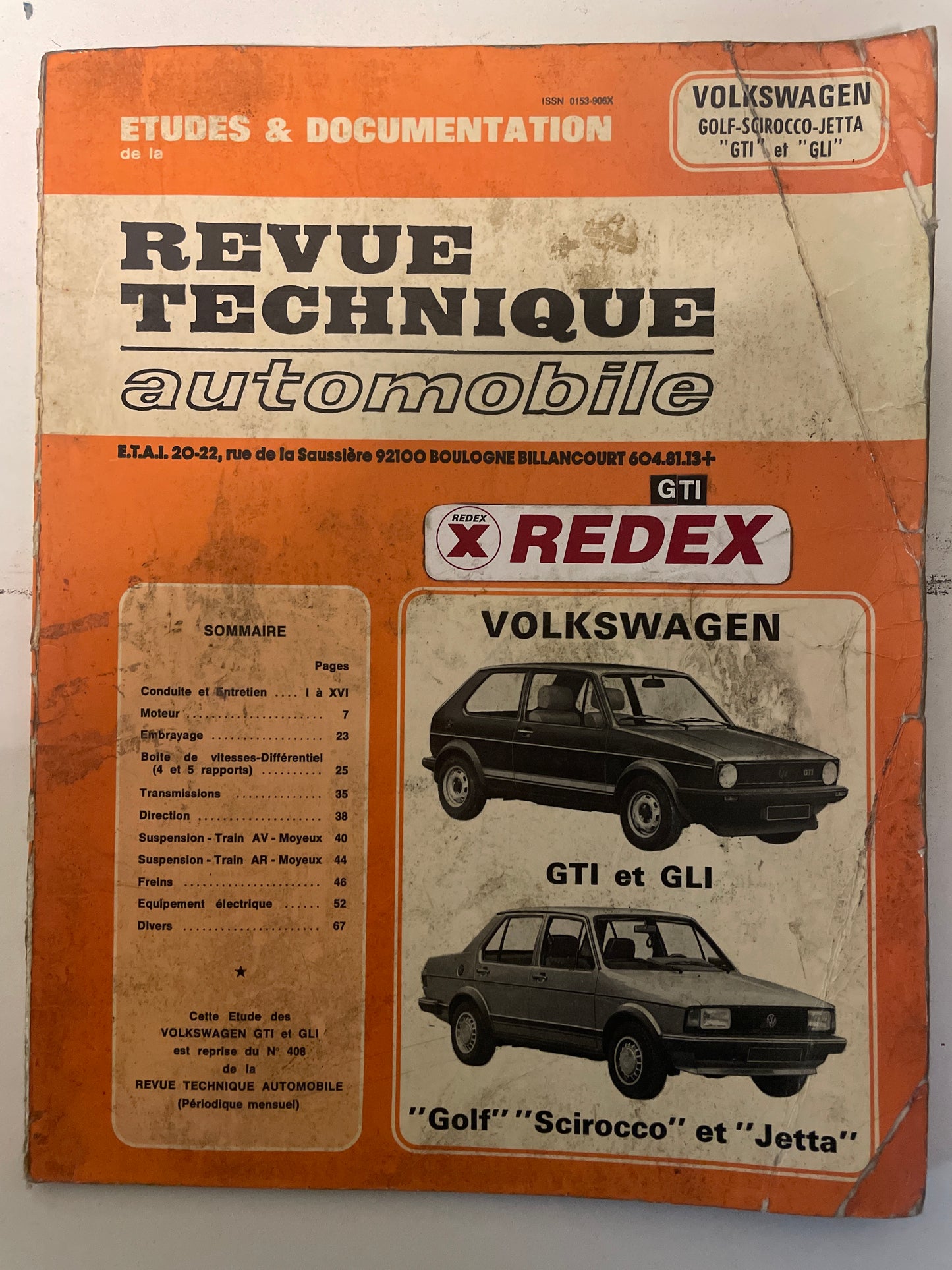 Revue technique VOLLSWAGEN GTI et GLI