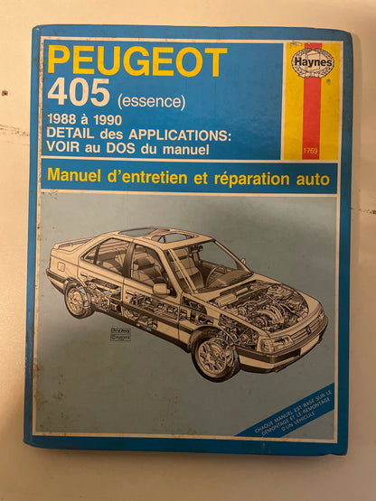 Revue technique PEUGEOT 405 1988 à 1990