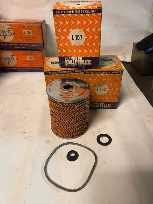 Filtre a gasoil PURFLUX L157 pour Peugeot Indenor 6 cylindres