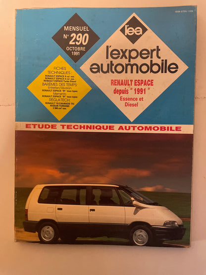 Revue technique RENAULT ESPACE depuis 1991