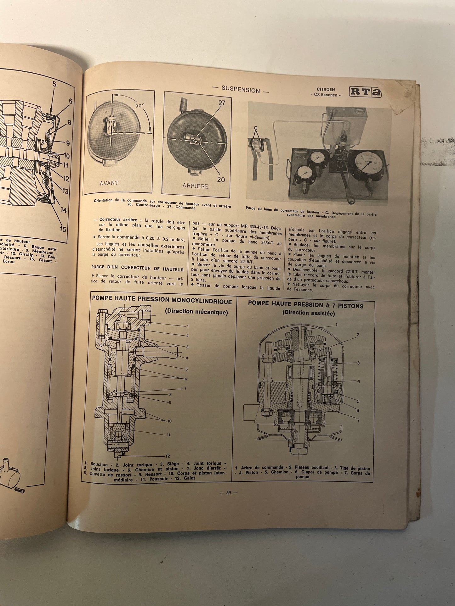 Revue technique CITROEN CX 2000 et CX 2200