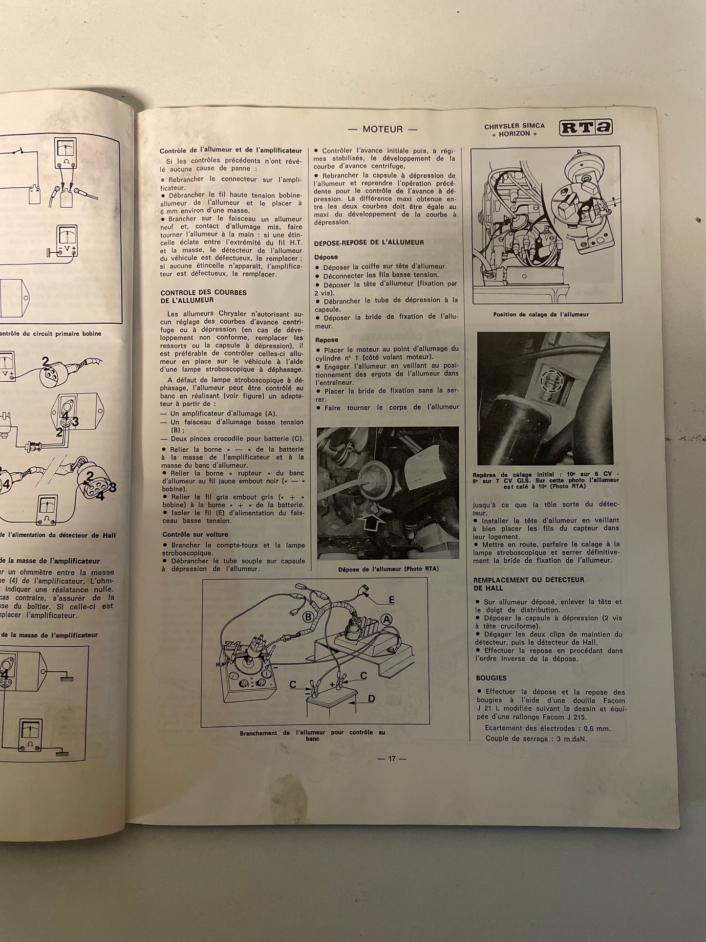 Revue technique CHRYSLER SIMCA Horizon