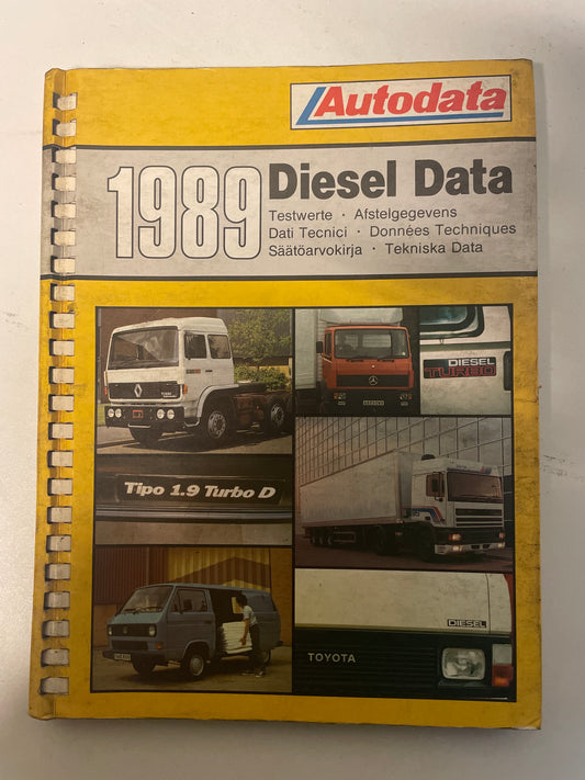 Livre mécanique - DONNEES TECHNIQUES DIESEL 1989