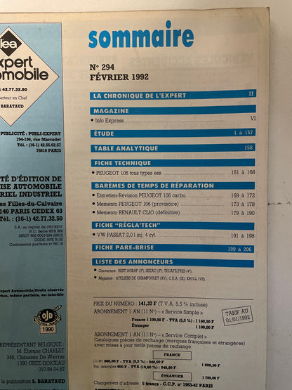 Revue technique PEUGEOT 106