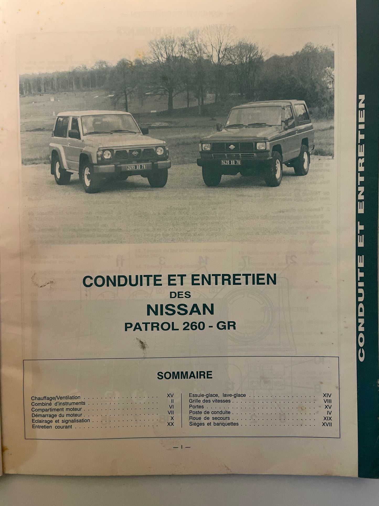 Revue technique NISSAN Patrol / Patrol GR Diesel