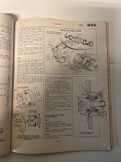 Revue technique SIMCA TALBOT 1100