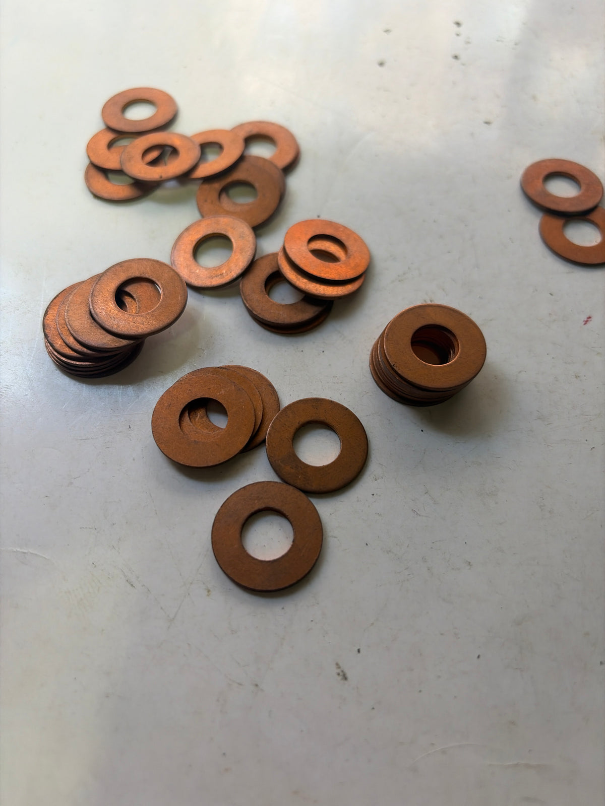 Lot 9 Joint cuivre 20 x 9,2 x 1 mm
