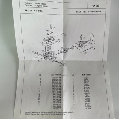 Pochette de joints BOSCH 1467010059