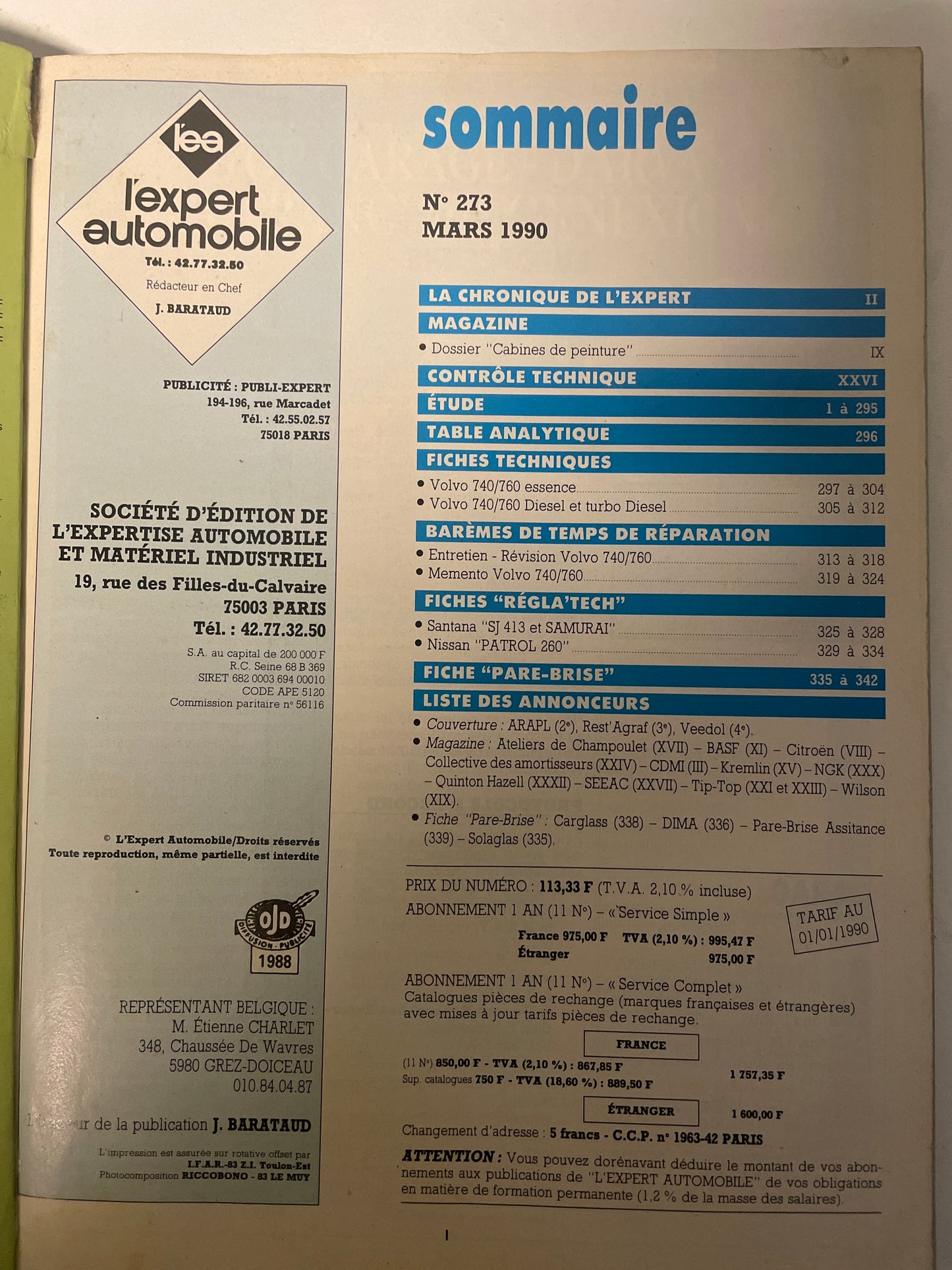 Revue technique VOLVO 740 760