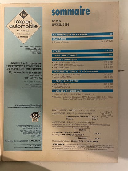 Revue technique SEAT IBIZA depuis 1986