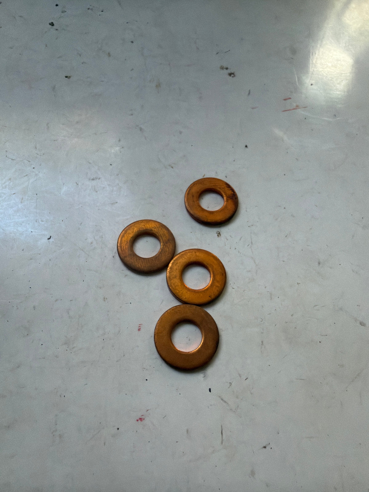 Lot 4 Joints cuivre retour 15,7 x 8 x 1,5 mm