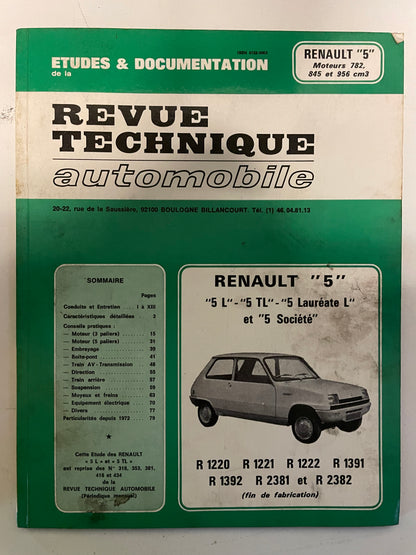 Revue technique RENAULT 5