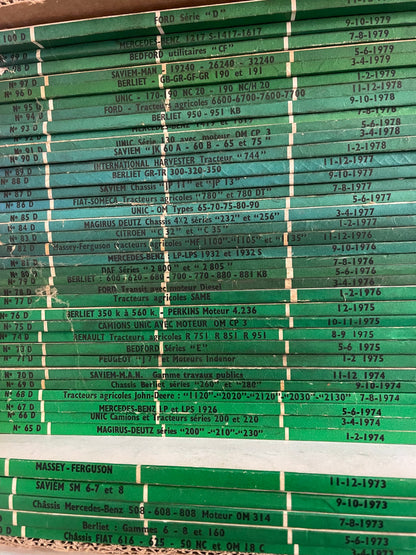 Lot de 120 revue technique DIESEL (29 à 149)