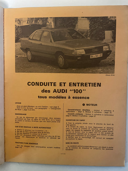 Revue technique AUDI 100 depuis 1983