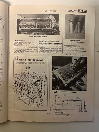 Revue technique VOLLSWAGEN Golf Jetta depuis 1984