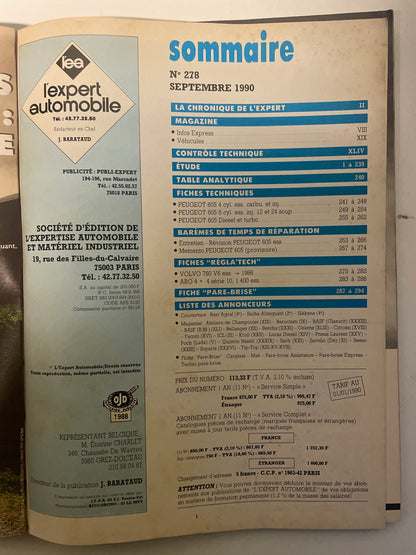 Revue technique PEUGEOT 605