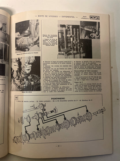 Revue technique FIAT Ritmo 1 Ritmo 2 et Regata